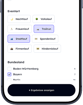 App Screen: Bottom sheet with filter options